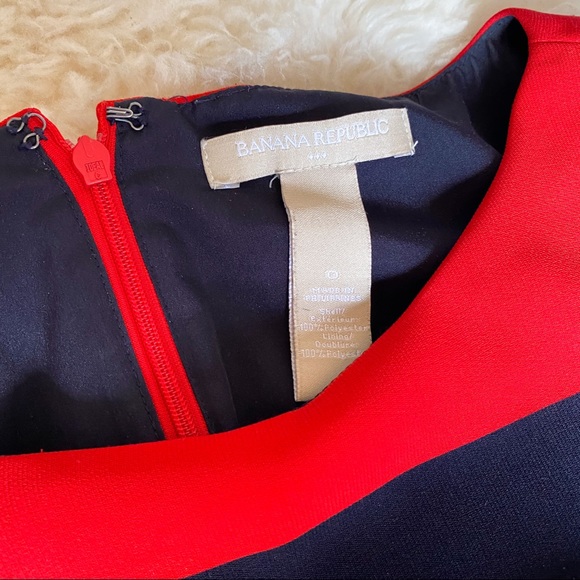 Banana Republic Red and Black Striped Dress - Picture 6 of 7
